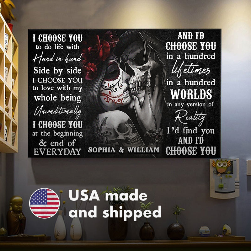 Personalized Wall Art For Biker - I'd Find You