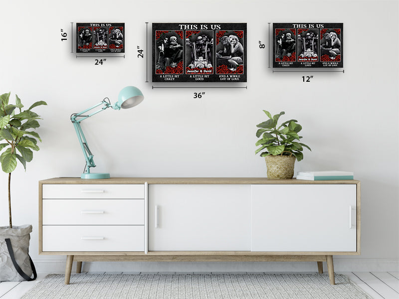 Personalized Wall Art For Biker - A Little Bit Loud